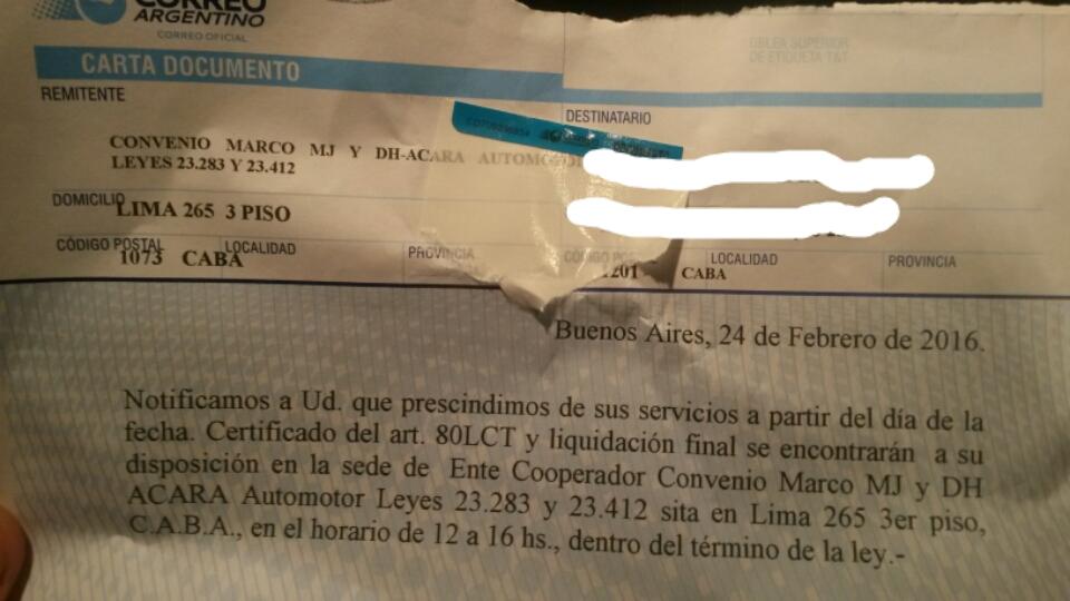 Ya se cuentan 107 mil despidos en 60 días