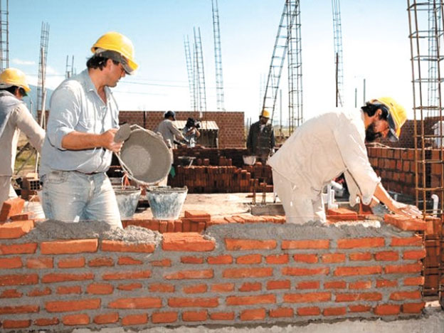 El empleo en Construcción se vino abajo