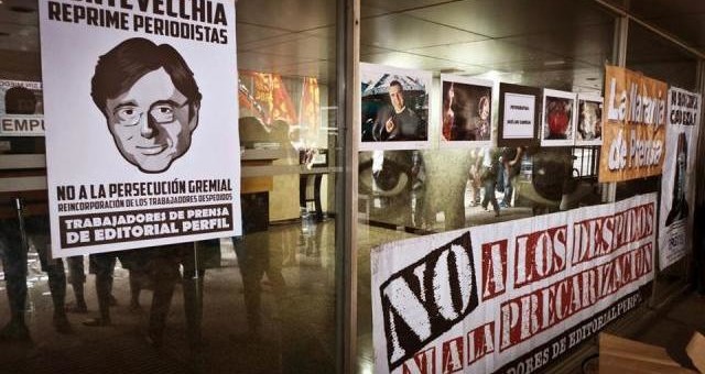 Se profundiza la protesta contra Fontevecchia en Perfil Se profundiza la protesta contra Fontevecchia en Perfil
