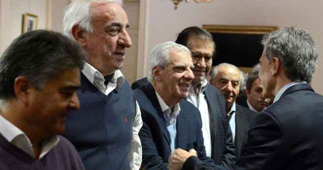Macri le pide actitud “constructiva” a los gremios Macri le pide actitud “constructiva” a los gremios