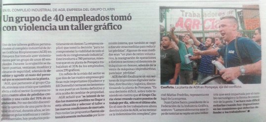 Periodistas de Clarín condenaron la cobertura del diario de la represión en AGR