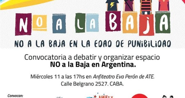 La CTA-A, contra la baja en la edad de punibilidad La CTA-A, contra la baja en la edad de punibilidad