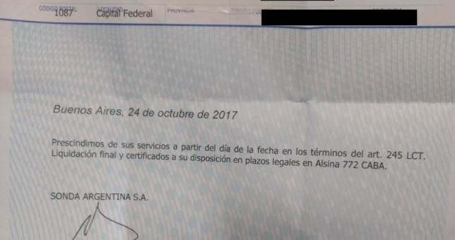Persecución, discriminación y despidos en Sonda