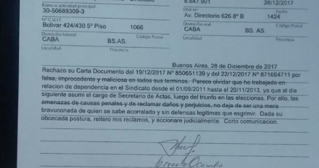Acusan a Gonzalez Insfran de despedir a un dirigente por armar una lista opositora