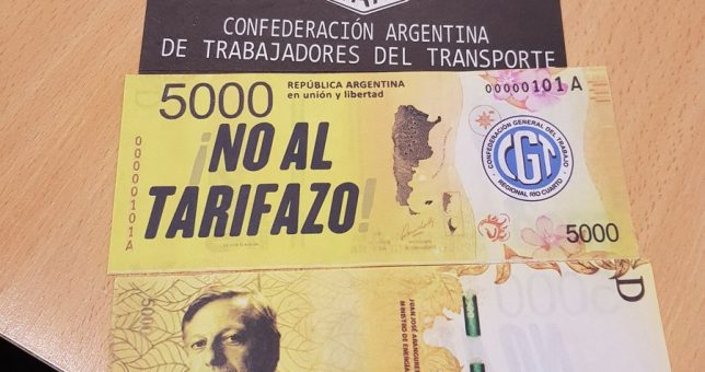 La CATT arrastra a la CGT y hoy marchan contra el “tarifazo”