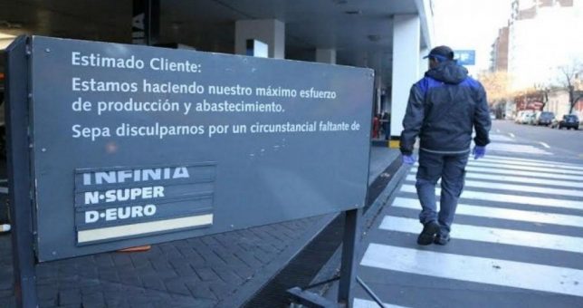 Temen suspensiones en las estaciones de servicio por el desabastecimiento