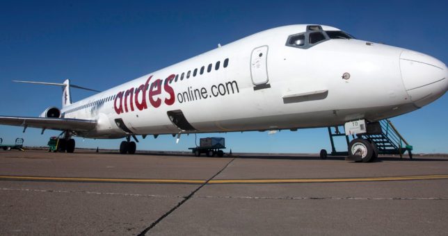Andes no paga los salarios y los pilotos paralizaron hoy los vuelos Andes no paga los salarios y los pilotos paralizaron hoy los vuelos