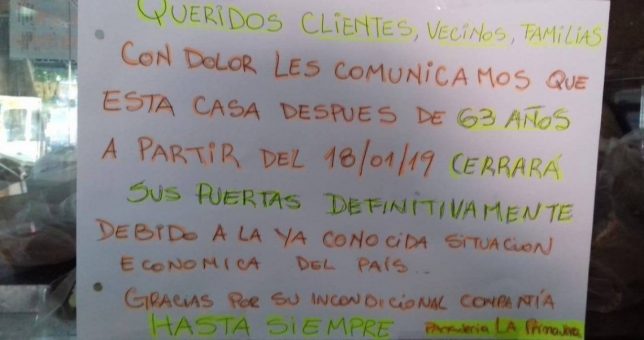 Tras 63 años, cierra una histórica panadería platense Tras 63 años, cierra una histórica panadería platense