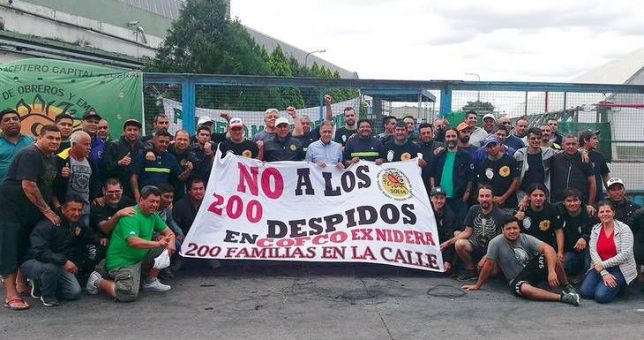 Aceiteros movilizan a Trabajo para reclamar que Cofco no cierre la planta de Valentín Alsina