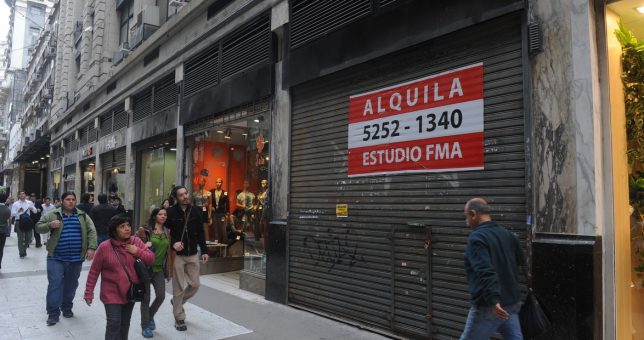 Crisis: aumentó 57% la cantidad de locales vacíos en la Ciudad de Buenos Aires Crisis: aumentó 57% la cantidad de locales vacíos en la Ciudad de Buenos Aires
