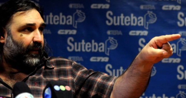 Baradel reclamó la recomposición pendiente de 18%