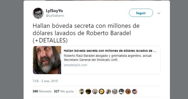 Con un ejército de trolls, el Gobierno viralizó una noticia falsa sobre Baradel y anticipa el conflicto docente Con un ejército de trolls, el Gobierno viralizó una noticia falsa sobre Baradel y anticipa el conflicto docente
