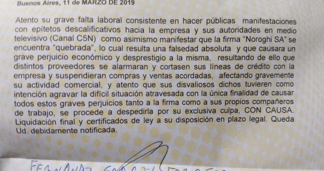 La fábrica que visitó Macri y cerró a los dos meses, despidió a sus empleados porque contaron la situación La fábrica que visitó Macri y cerró a los dos meses, despidió a sus empleados porque contaron la situación