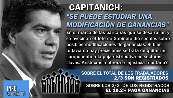 «Se puede estudiar una modificación de Ganancias»