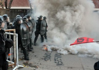 Protesta y represión por la liberación de Sobisch