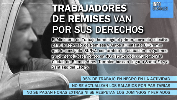 Trabajadores de Remises van por sus derechos