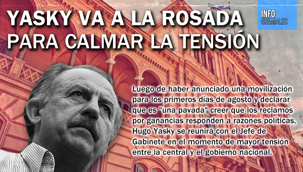 Yasky va a la Rosada para calmar la tensión