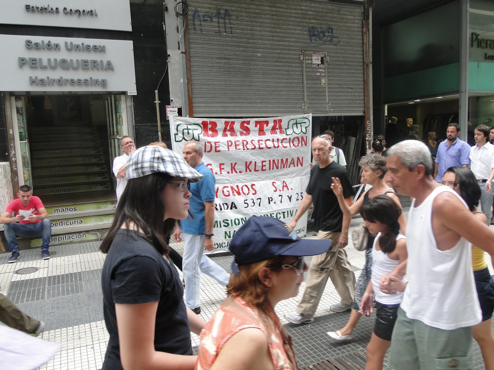 Protesta de los trabajadores de GFK Kleiman Sygnos