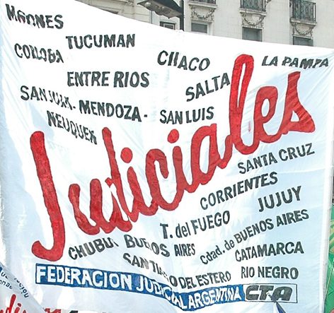 Jornada de lucha de Judiciales por paritarias