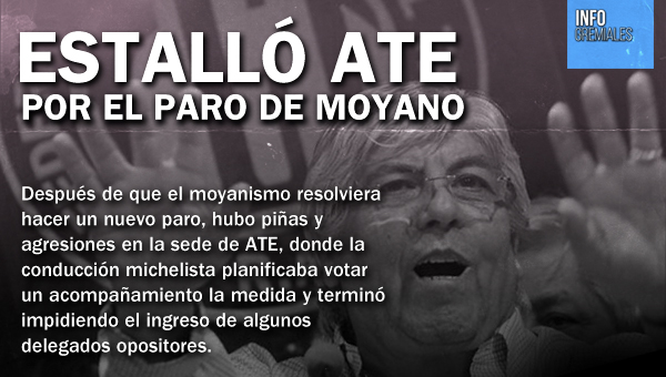 Estalló ATE por el paro de Moyano