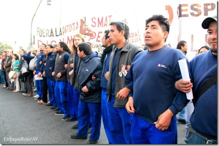 Lear: protesta frente a la embajada de EEUU