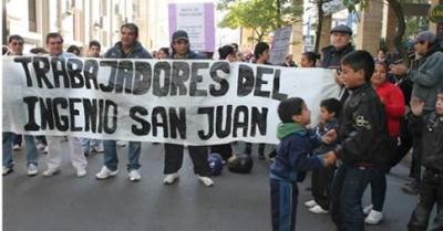 Paro y bloqueo en el Ingenio San Juan