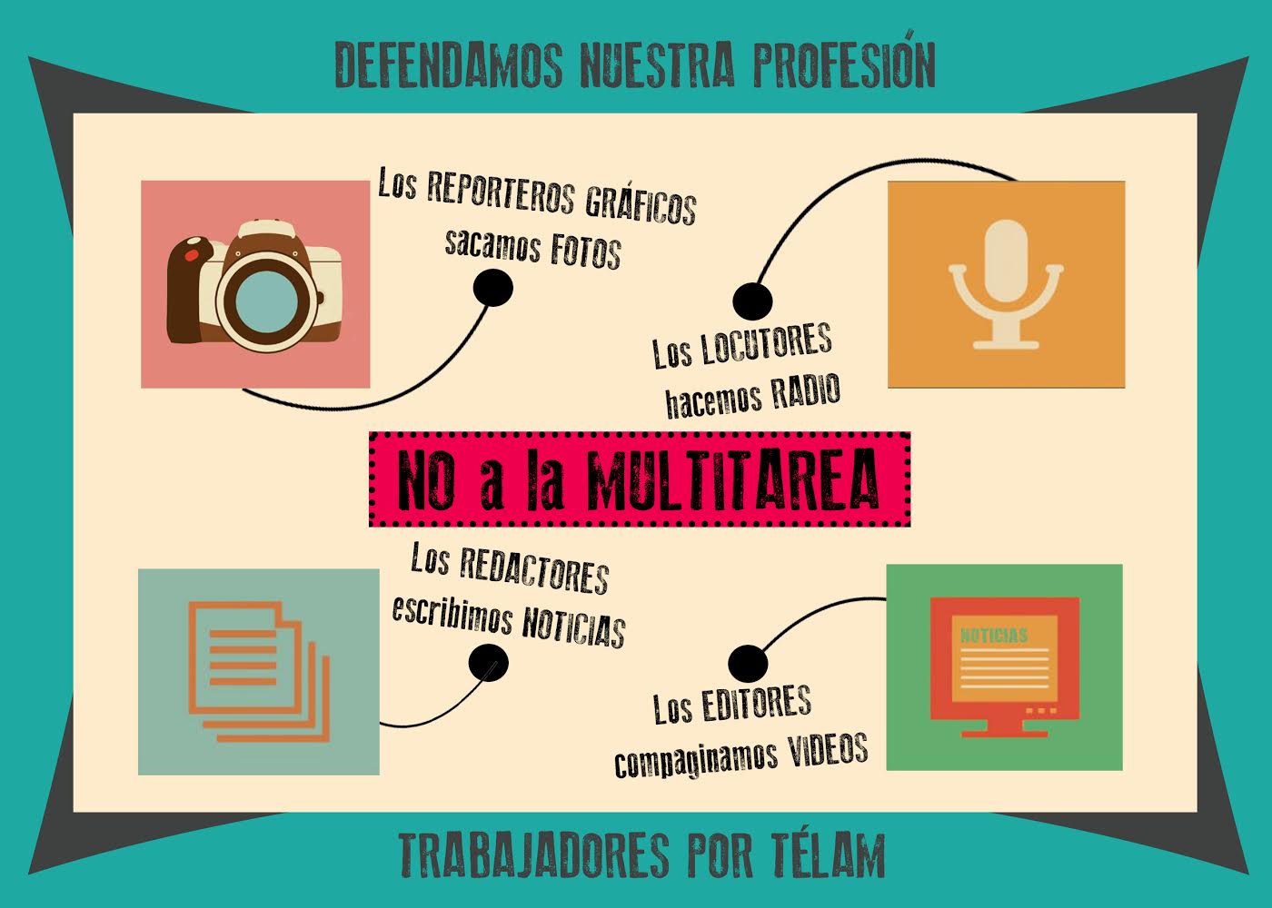 En Telam resisten la multitareas