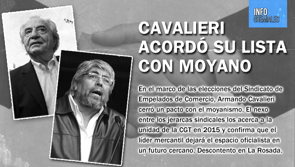 Cavalieri acordó su lista con Moyano