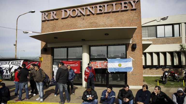 Media sanción para expropiar Donnelley