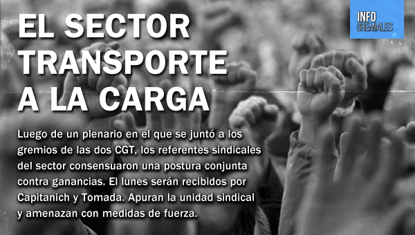 El sector transporte a la carga