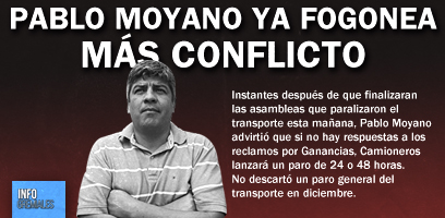 Pablo Moyano ya fogonea más conflicto