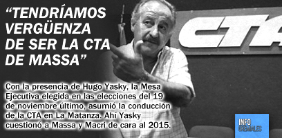 “Tendríamos vergüenza de ser la CTA de Massa”