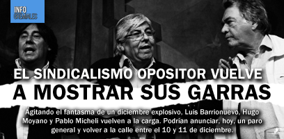 El sindicalismo opositor vuelve a mostrar sus garras