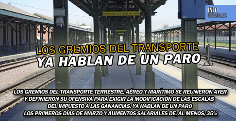 Gremios del transporte ya hablan de un paro