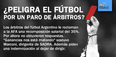 ¿Peligra el fútbol por un paro de árbitros?