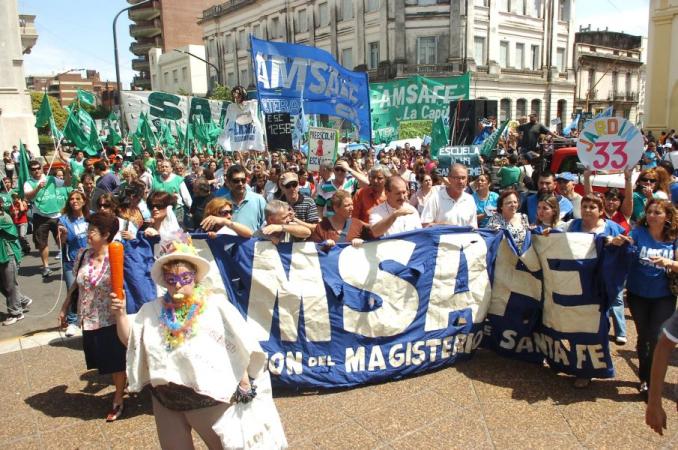 Nuevo paro de docentes santafesinos