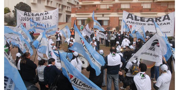 Volvieron a manifestar trabajadores de bingos porteños