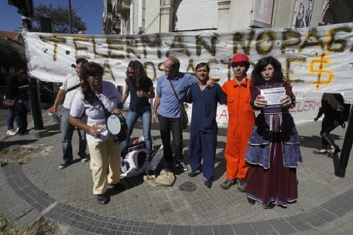 Protesta de actores bonaerenses