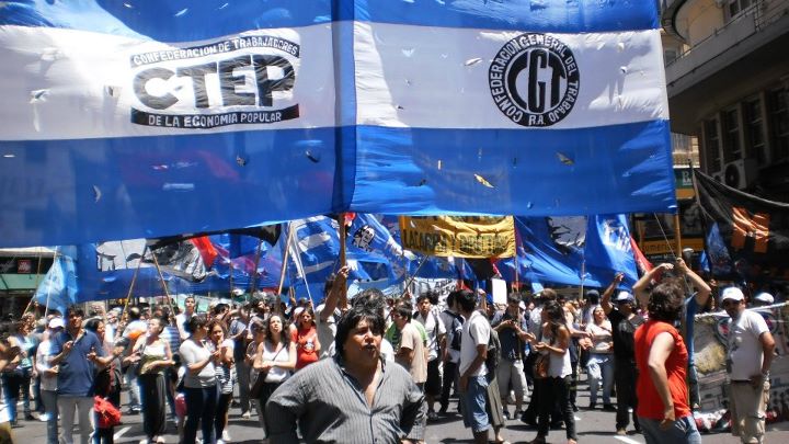 Carpa por trabajo digno y contra la trata