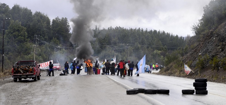 Protestas de gastronómicos en Bariloche