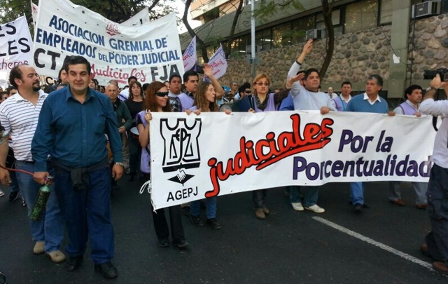 Plan de lucha de judiciales cordobeces