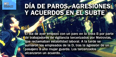 Día de paros, agresiones y acuerdos en el subte