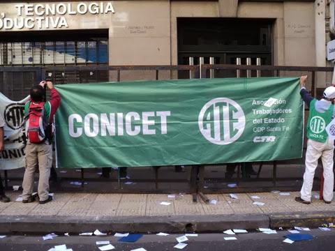 Trabajadores del CONICET contra Macri