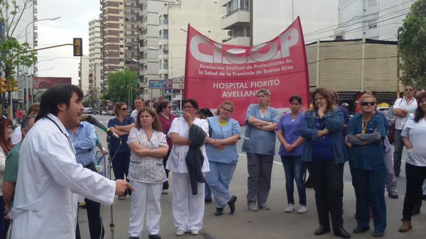 Acto contra el ajuste en el Hospital Fiorito