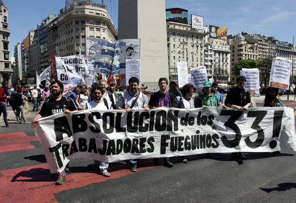 Nueva protesta contra el juicio a trabajadores fueguinos