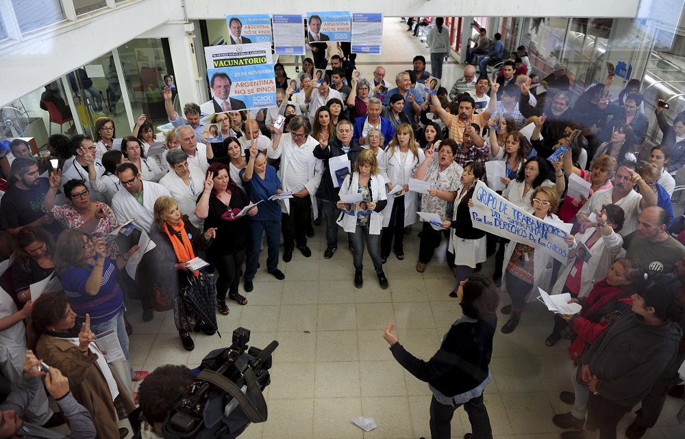 Trabajadores del Garrahan respaldaron a Scioli