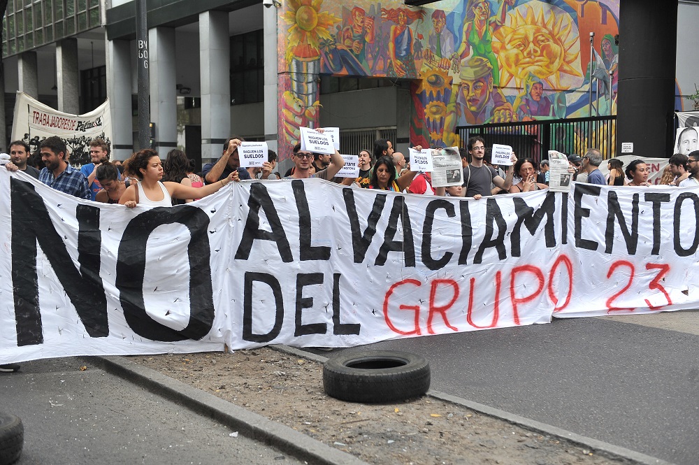 Festival contra el vaciamiento del Grupo 23