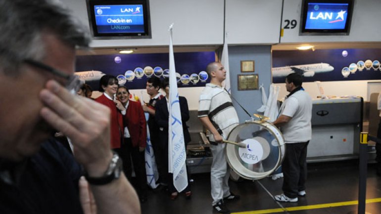 UPSA paraliza los vuelos internacionales de LAN