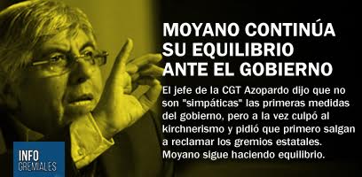 Moyano continúa su equilibrio ante el gobierno