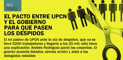 El pacto entre UPCN y el Gobierno para que pasen los despidos